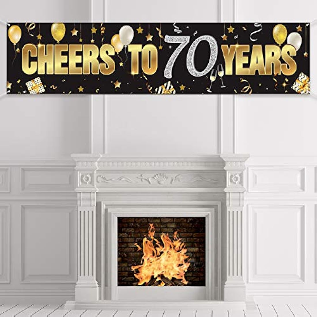 Banner de 70 cumpleaños, Happy 70th Birthday Cheers