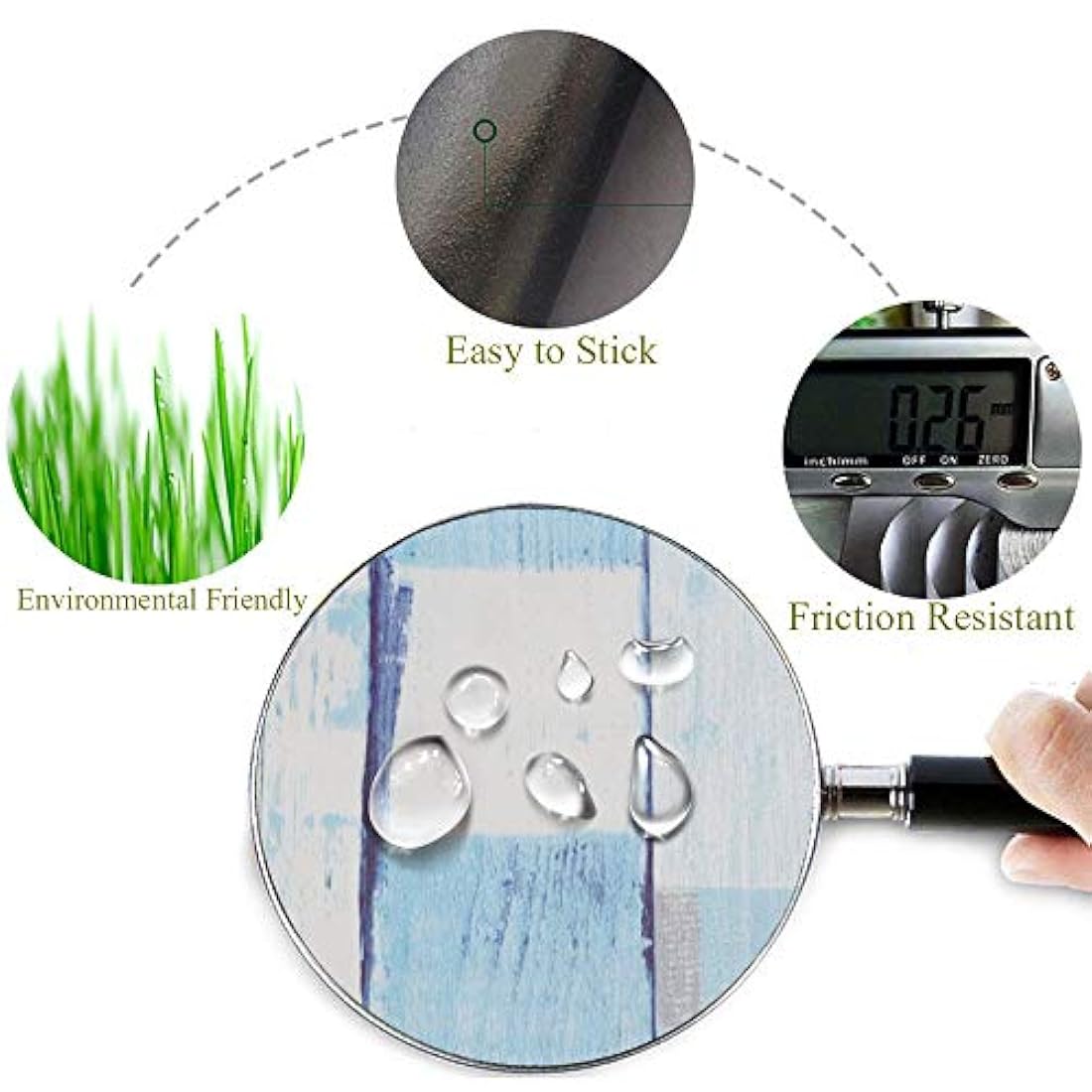 Papel tapiz para paredes, con diseño y textura de madera