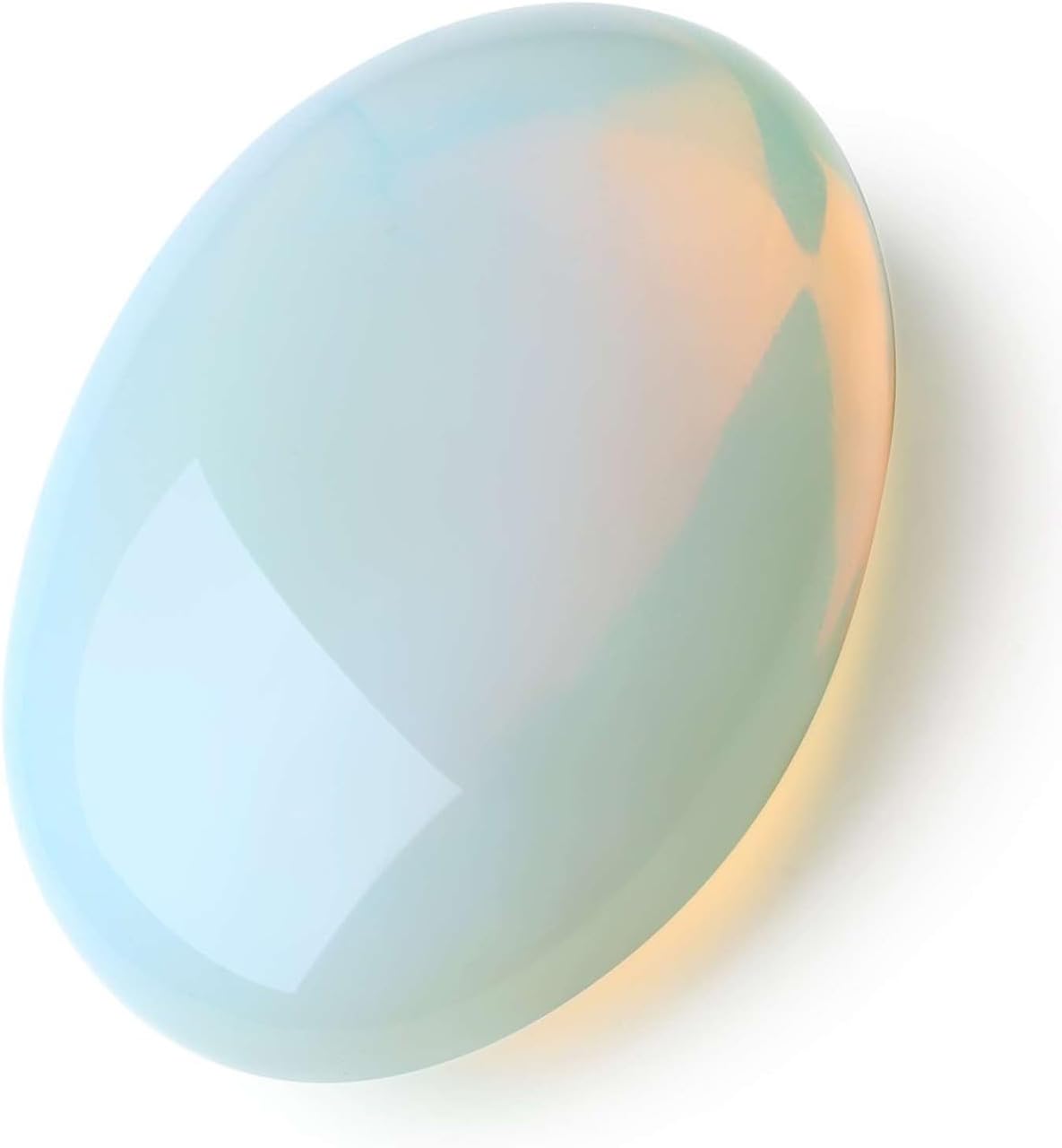 Piedra de palma grande de ópalo, curación y relajación.