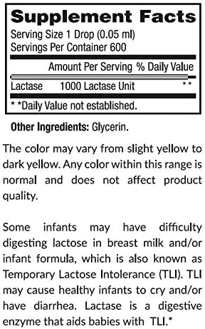 Suplementos Alimenticios Lactasa líquido gotas 1000 unidades