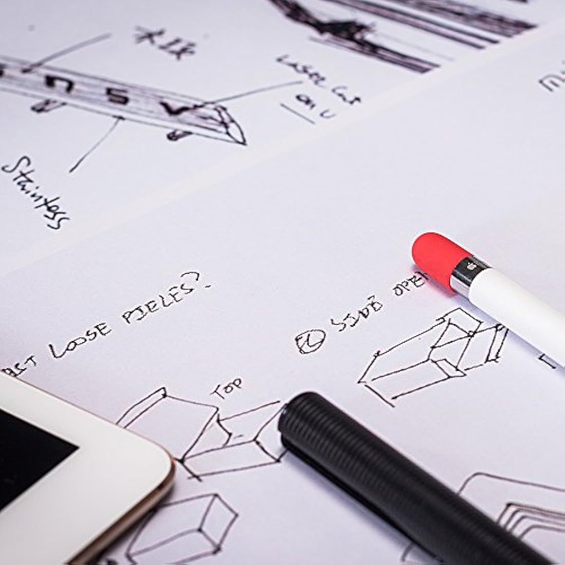 FRTMA combo de 4 tapones para Apple Pencil de reemplazo (4 colores)