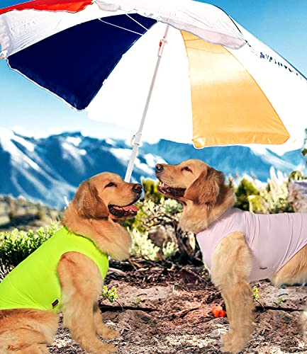 Paquete de 2 Camisas refrescantes para perros, ropa para perros instantáneos, ultra ligeras, transpirables, sin mangas, para perros pequeños, cachorros, niñas, talla M
