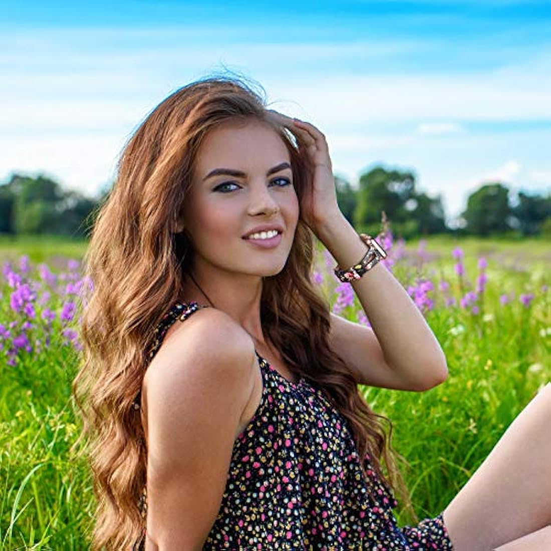 Wearlizer - Correa de piel compatible con Apple Watch