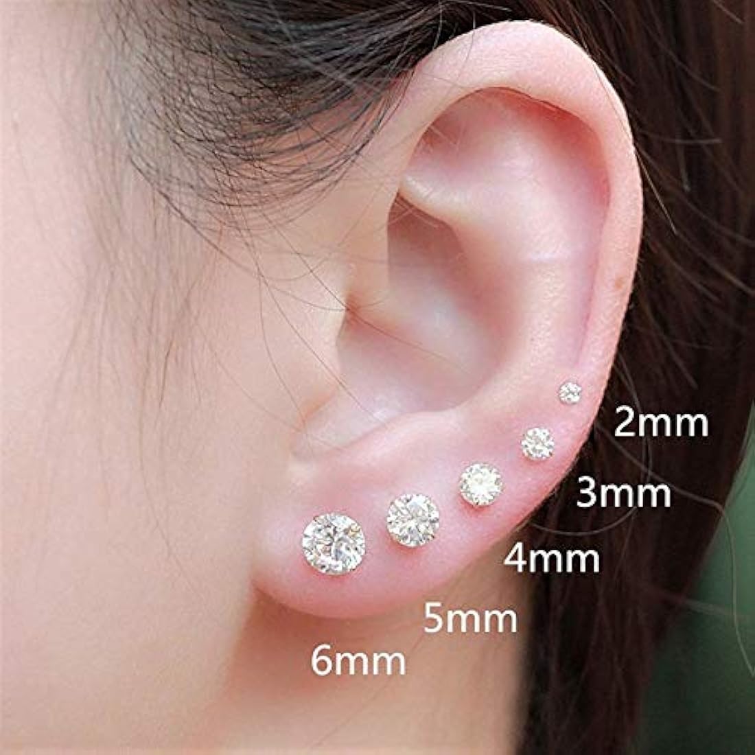 zarcillos zirconia cúbica en oro amarillo