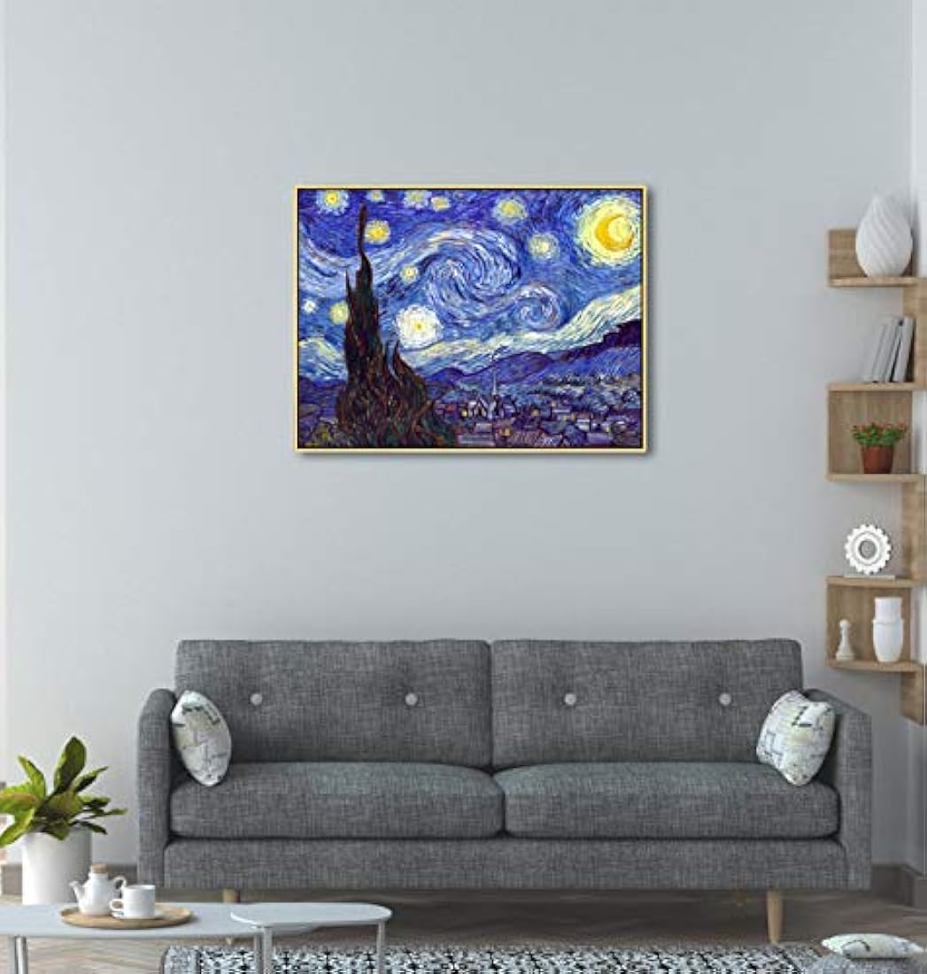 Wieco Art Lienzo impreso, estirado y enmarcado