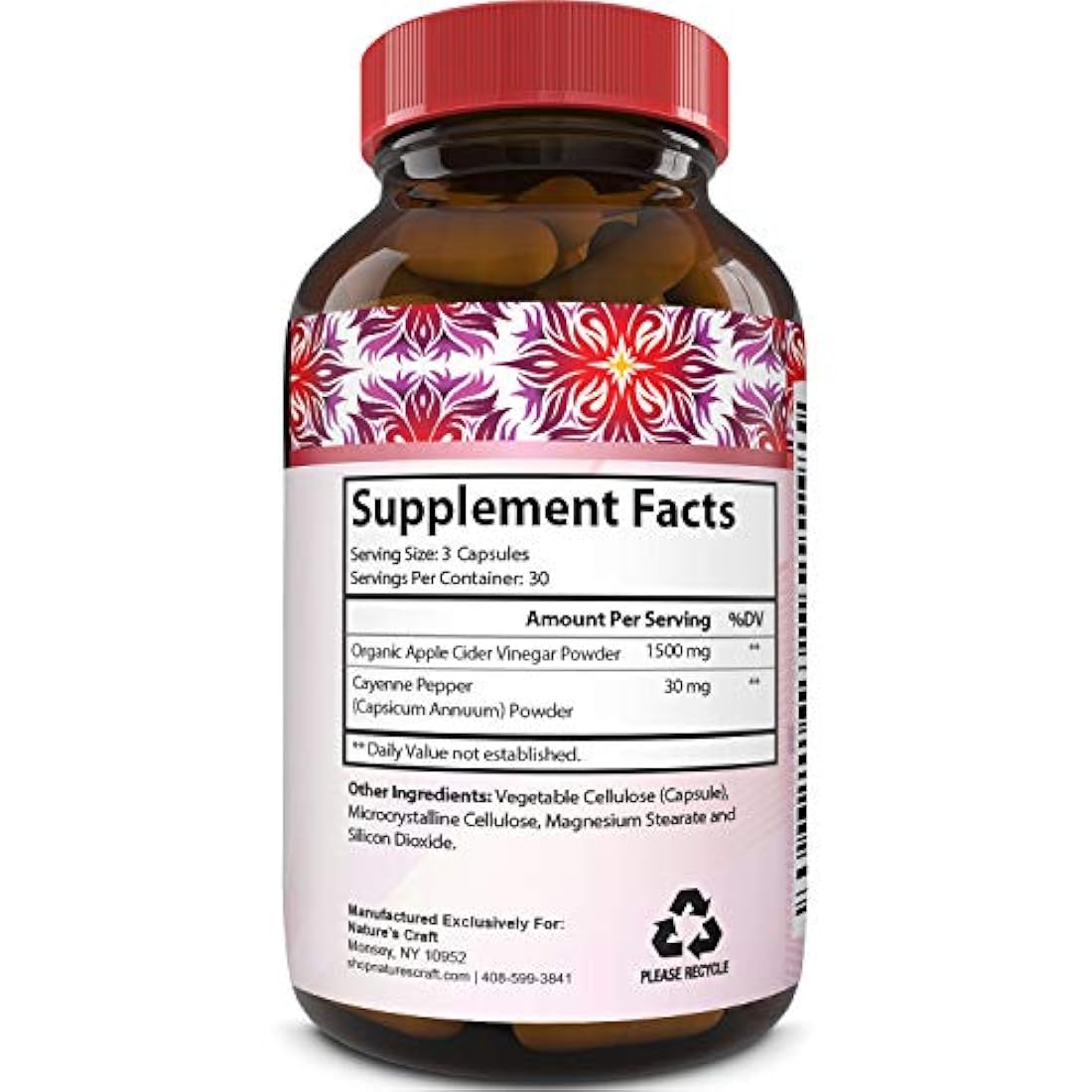 Suplemento de perdida de peso - 1500 MG - 90 tabletas