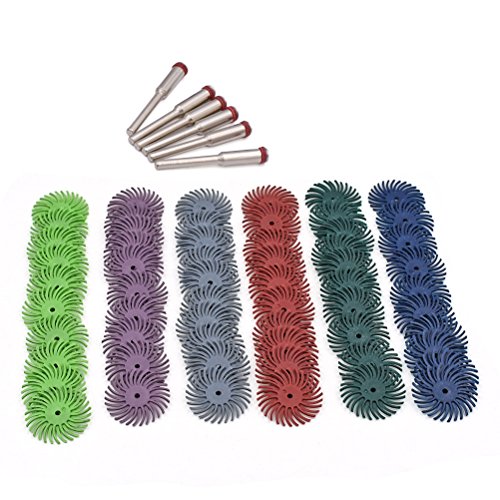 Kit de cepillos abrasivos de disco de cerdas 60pcs 25mm 1