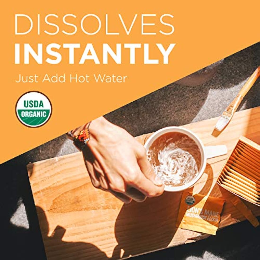 polvo de hongos Orgánicos Melena de León 20 sachet