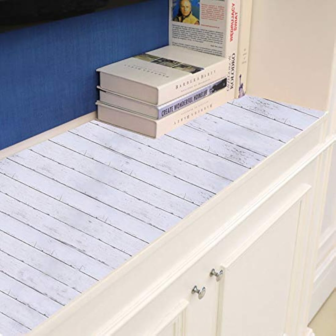 Abyssaly Papel de madera autoadhesivo extraíble para pared