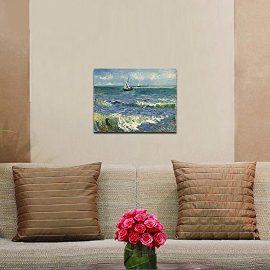 Wieco V0019 Art Reproducción al óleo del cuadro El mar