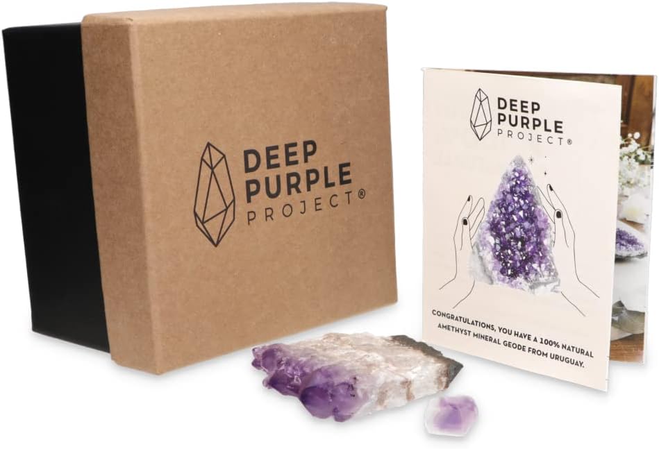 Piedra de amatista súper drusa púrpura profunda, sin pulir