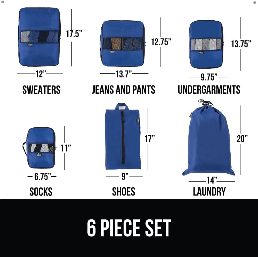 Cubos de embalaje Gorilla Grip, artículos básicos de viaje