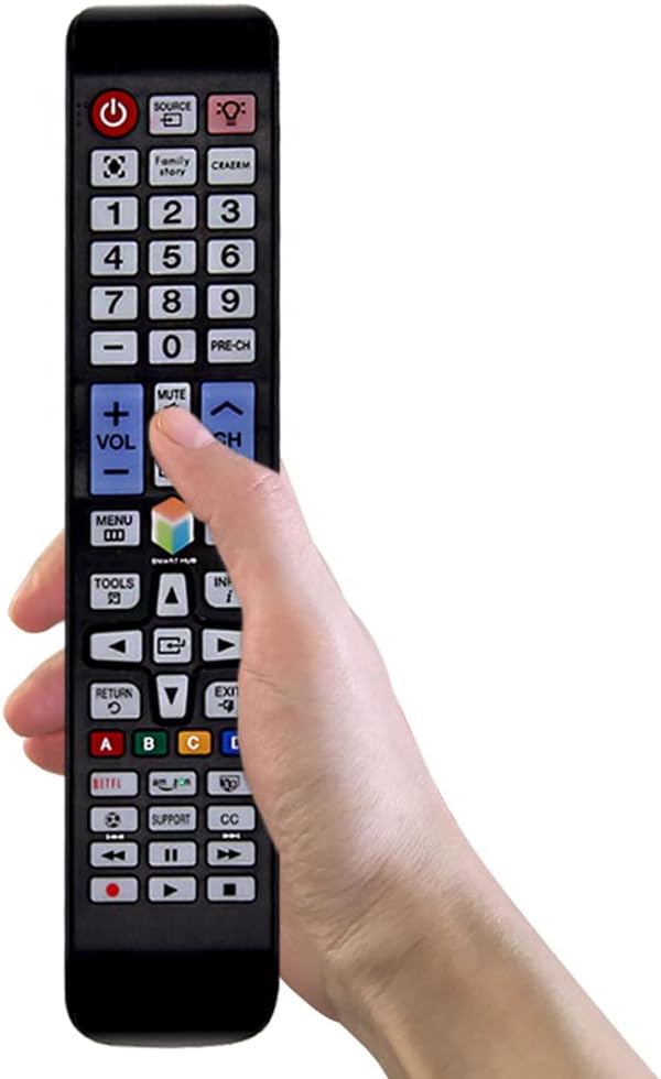 Control Remoto Samsung para TV Smart, Botones Netflix/Amazon