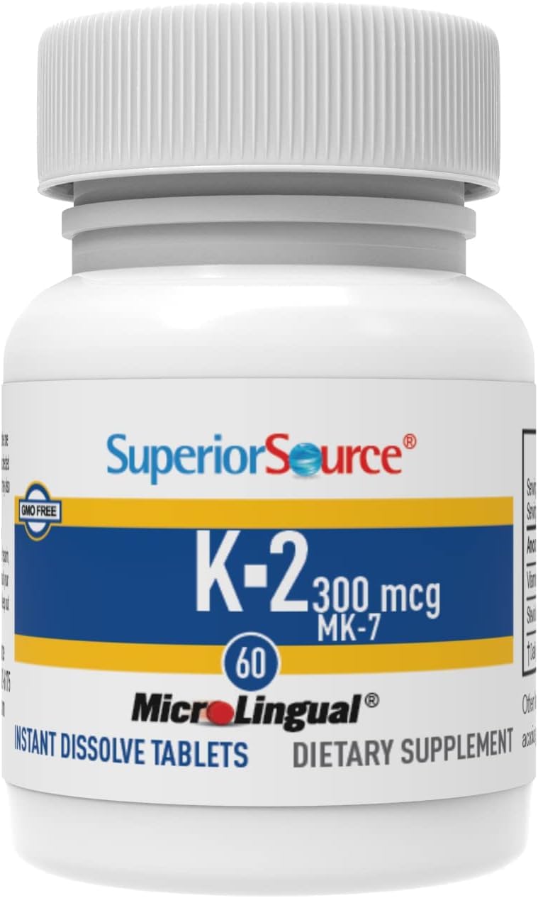 Vitamin K2 MK-7 Superior Source, 300 mcg, 60 tablet