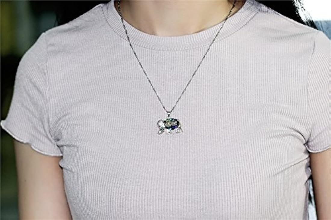 Uloveido N1154 Collar con colgante de elefante