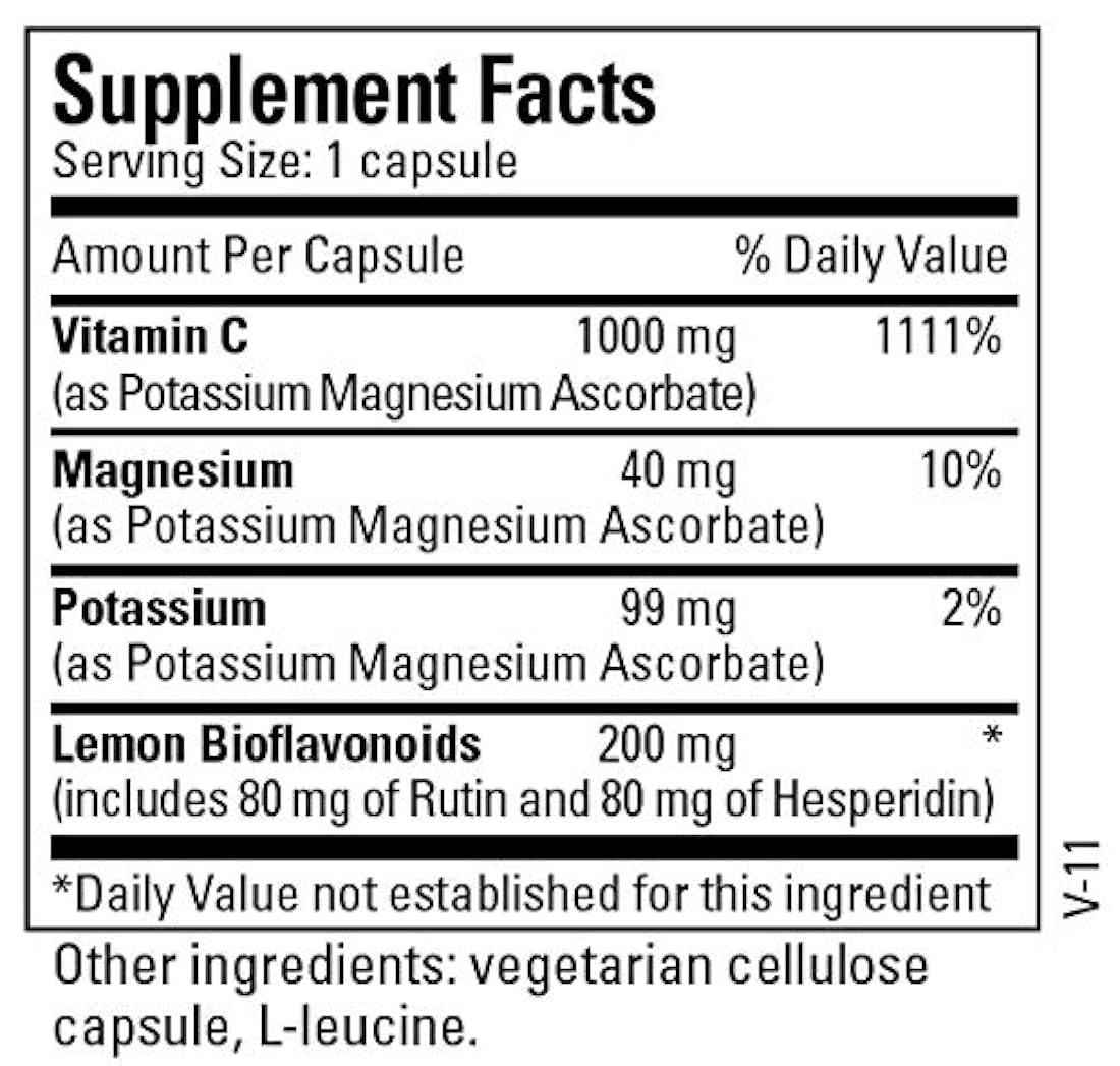 Mantenimiento Vitamina C 1000 mg tamponado metabólico