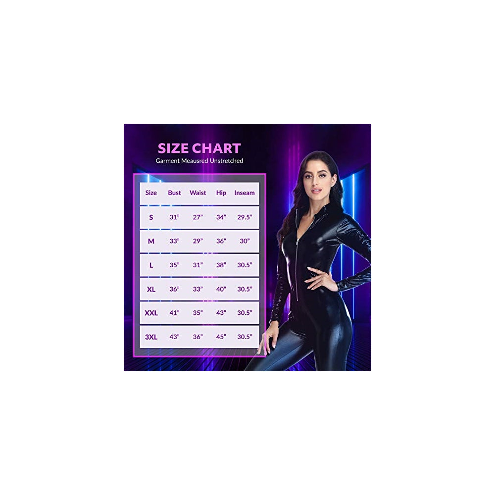 Disfraz Overol de látex con cremallera frontal talla L