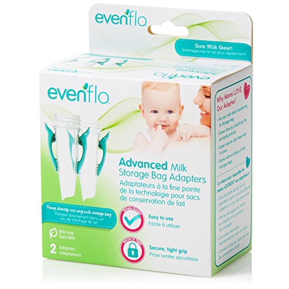 Adaptadores de leche bolsa de almacenamiento