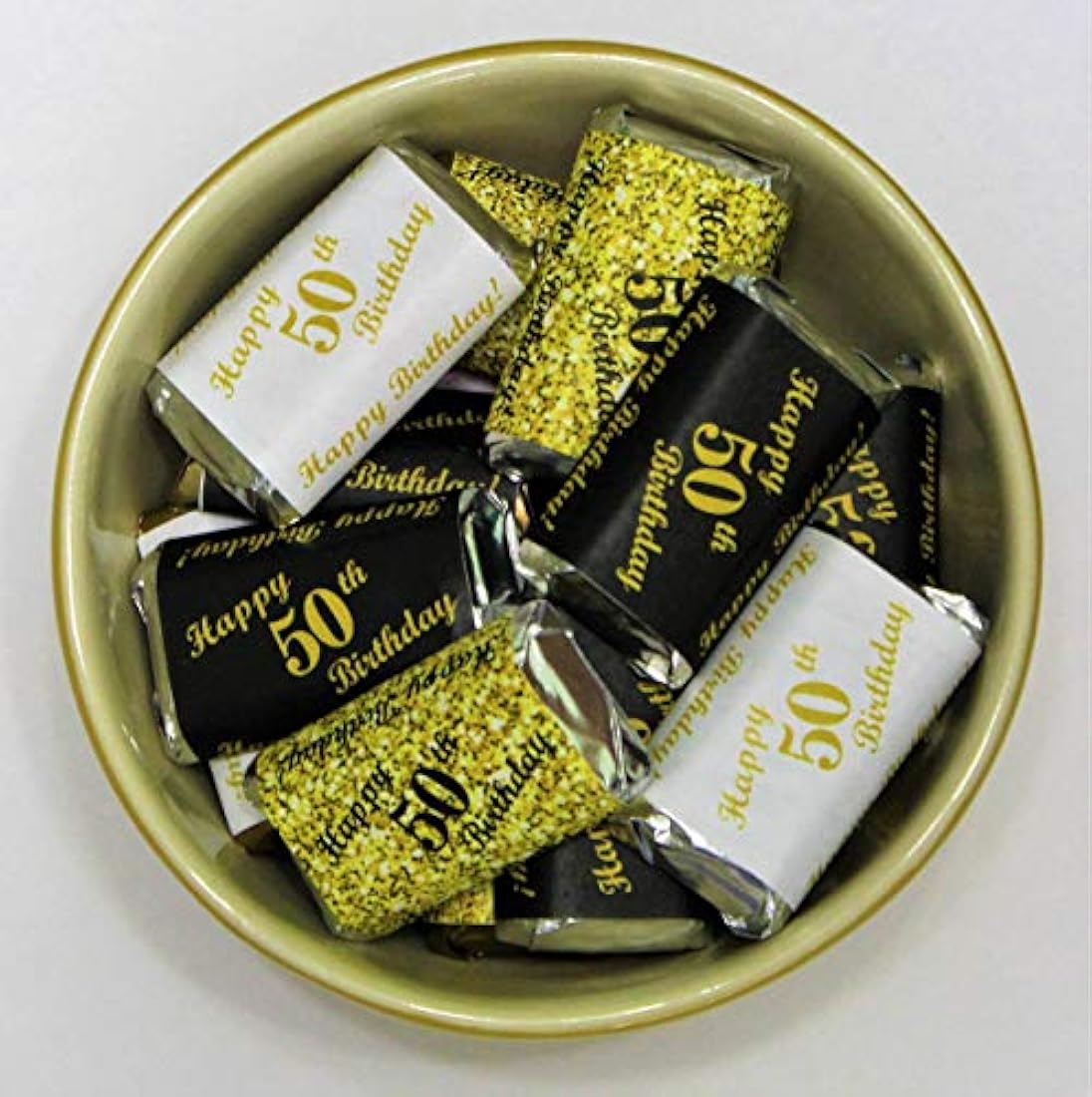 RokAPary - Papel de regalo para caramelos, diseño de 50º