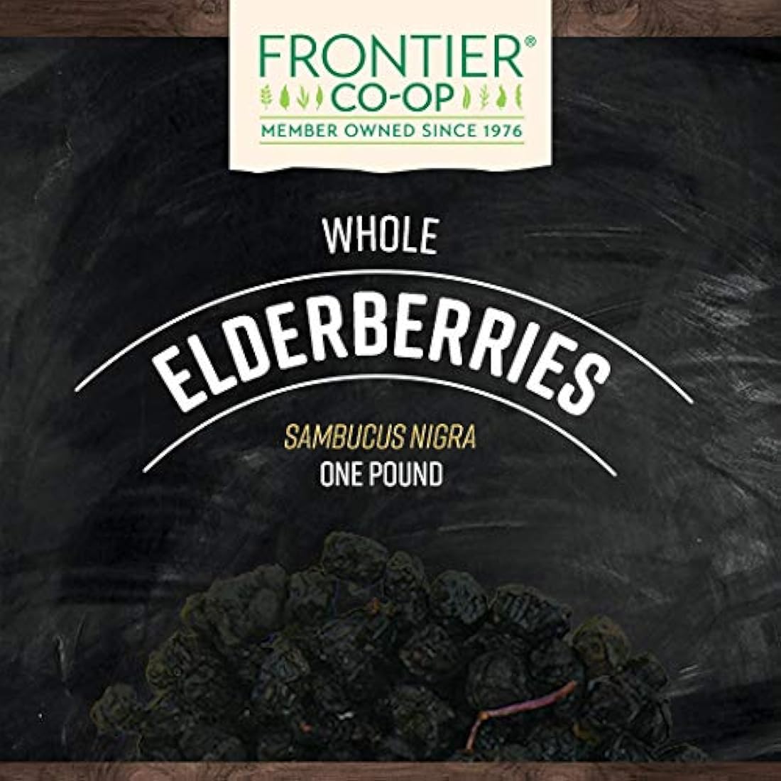 Frontier Bayas de saúco enteras, orgánicas, de 1 libra.