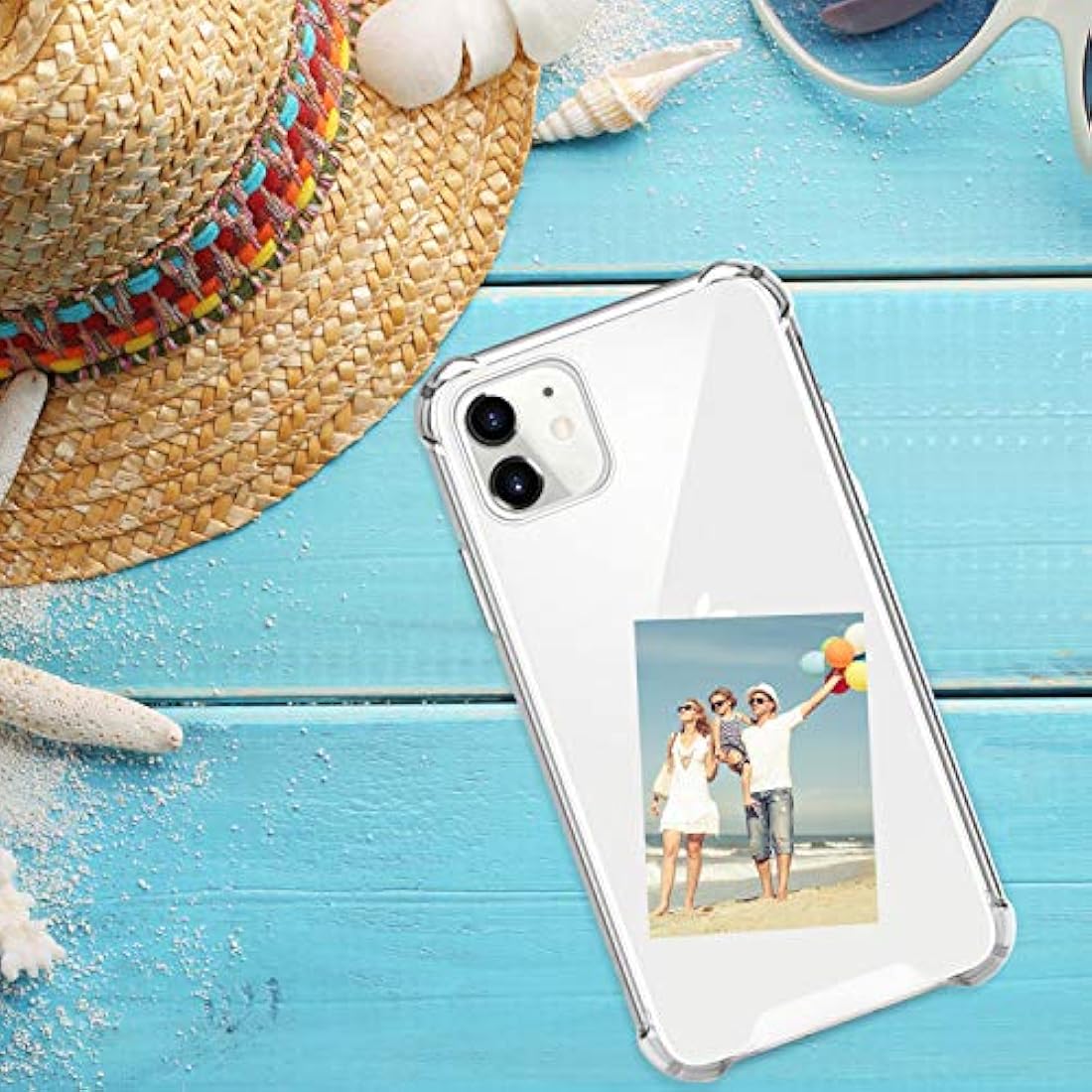 Carcasa para iPhone 11, transparente, antiarañazos Salawat