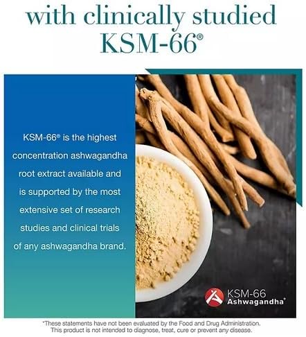 Suplementos de Ashwagandha KSM-66 Orgánico 150 Cápsulas 1000mg