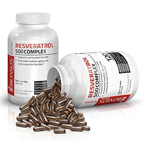 Bronson Resveratrol 500 Complex, 120 Cápsulas