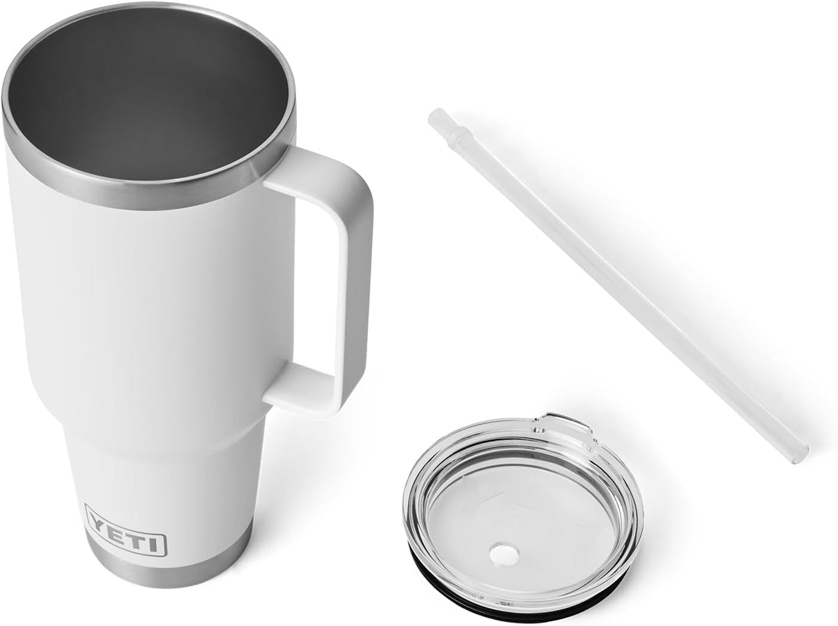 Taza de Viaje YETI Rambler, Acero Inoxidable, Aislada, Blanco