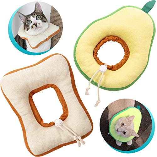 Frienda - Collar ajustable para gato, cuello redondo, cuello cónico, cuello ajustable, con borde suave para gatitos y gatos
