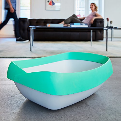 la caja de arena para gatos de 3 bandejas