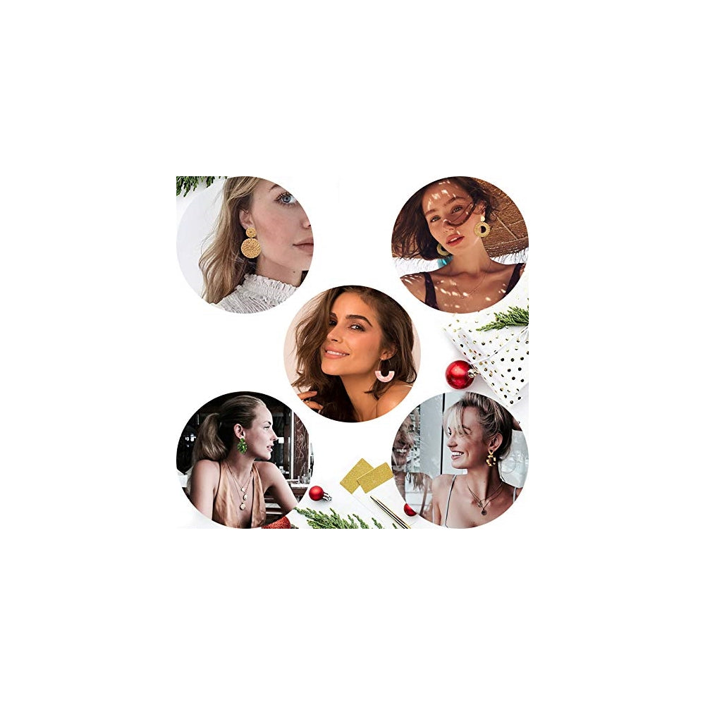 Aretes de acrílico para mujeres y niñas 9 pares