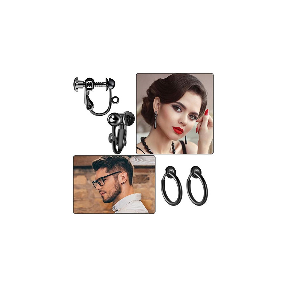 Aretes convertidores de pendientes con clip para mujeres