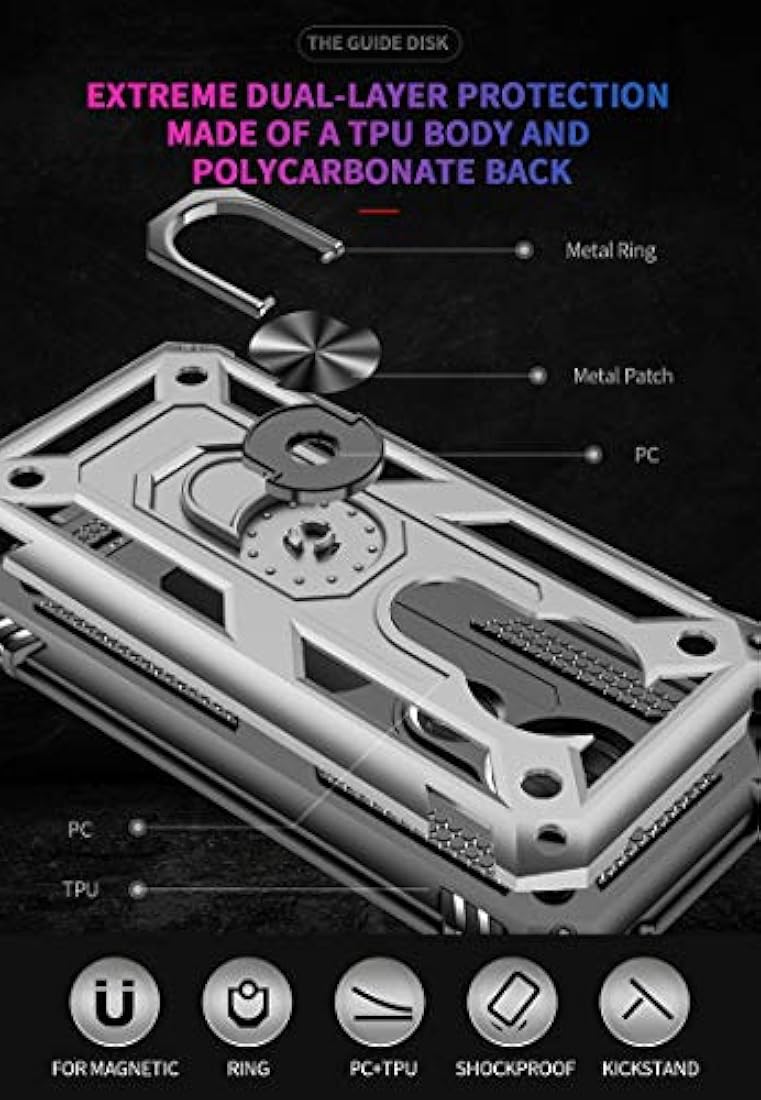 Funda para Motorola Moto G7 Play soporte de anillo