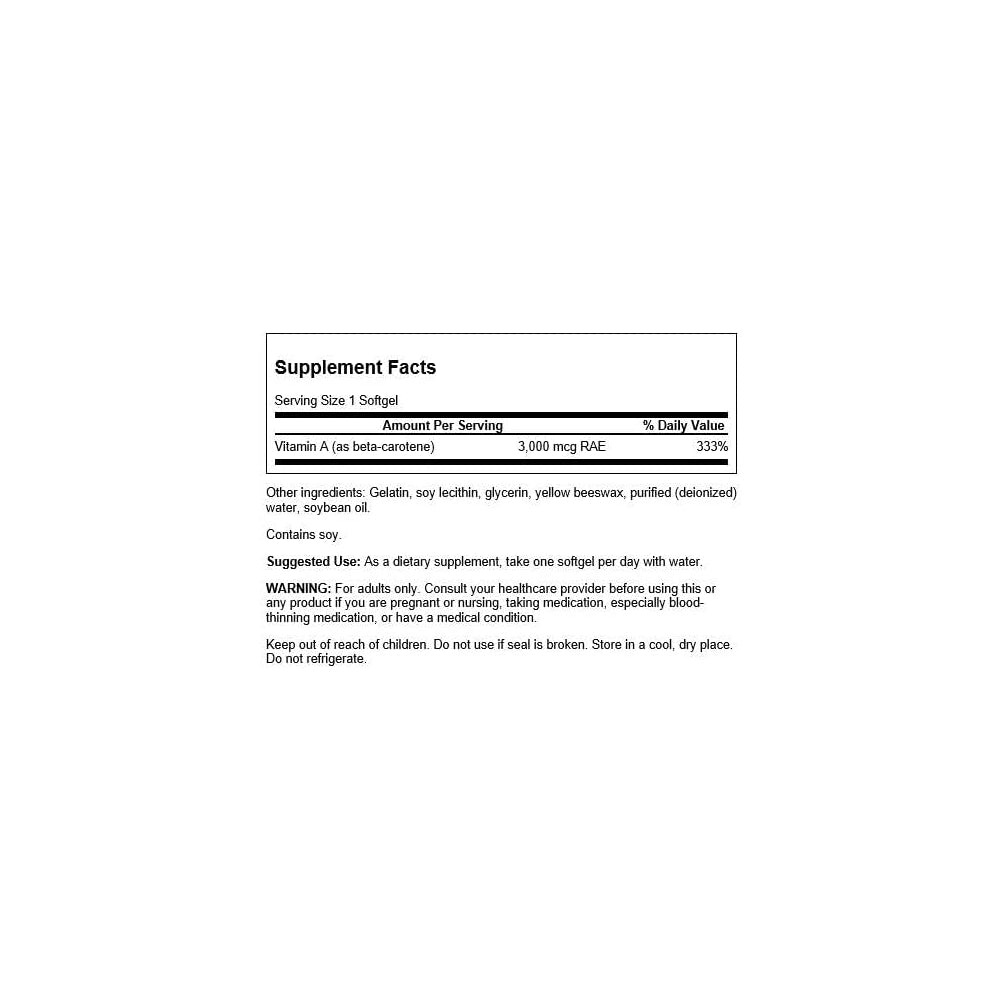 Suplementos Alimenticios de vitamina A que promueve la salud