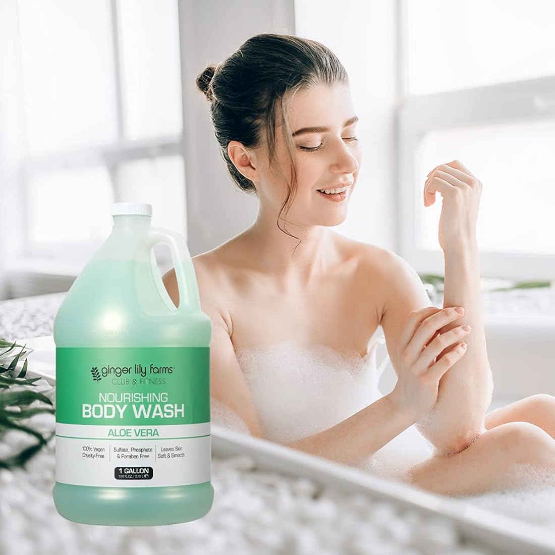 Gel de baño y ducha nutritivo 801710 Ginger Lily Farms