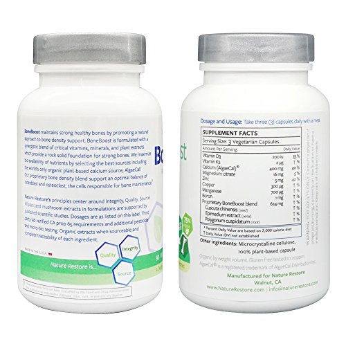 Suplemento de osteoporosis para una densidad ósea