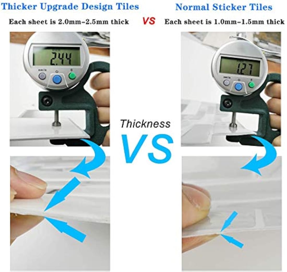 6 hojas de Azulejos para cocina, autoadhesivos, 3D, diseño