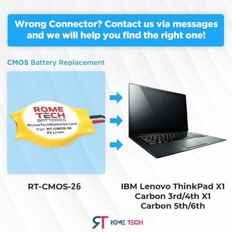 Batería CMOS para IBM Lenovo ThinkPad X1 Carbon 2-nd