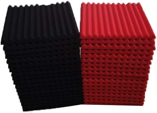 Paquete de 50 Paneles Acústicos, Aislantes, 1 X 12 X 12