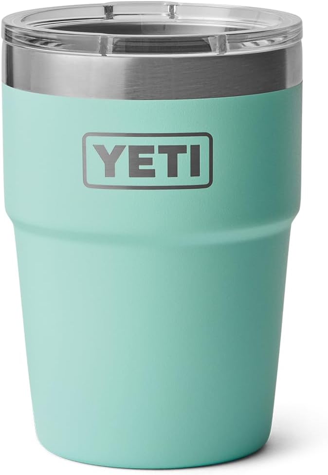 Taza YETI Rambler 16 oz, Acero Inoxidable, Aislada, Seafoam