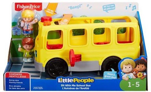 Autobús escolar, Bus de escuela , L, Marrón de Fisher-Price