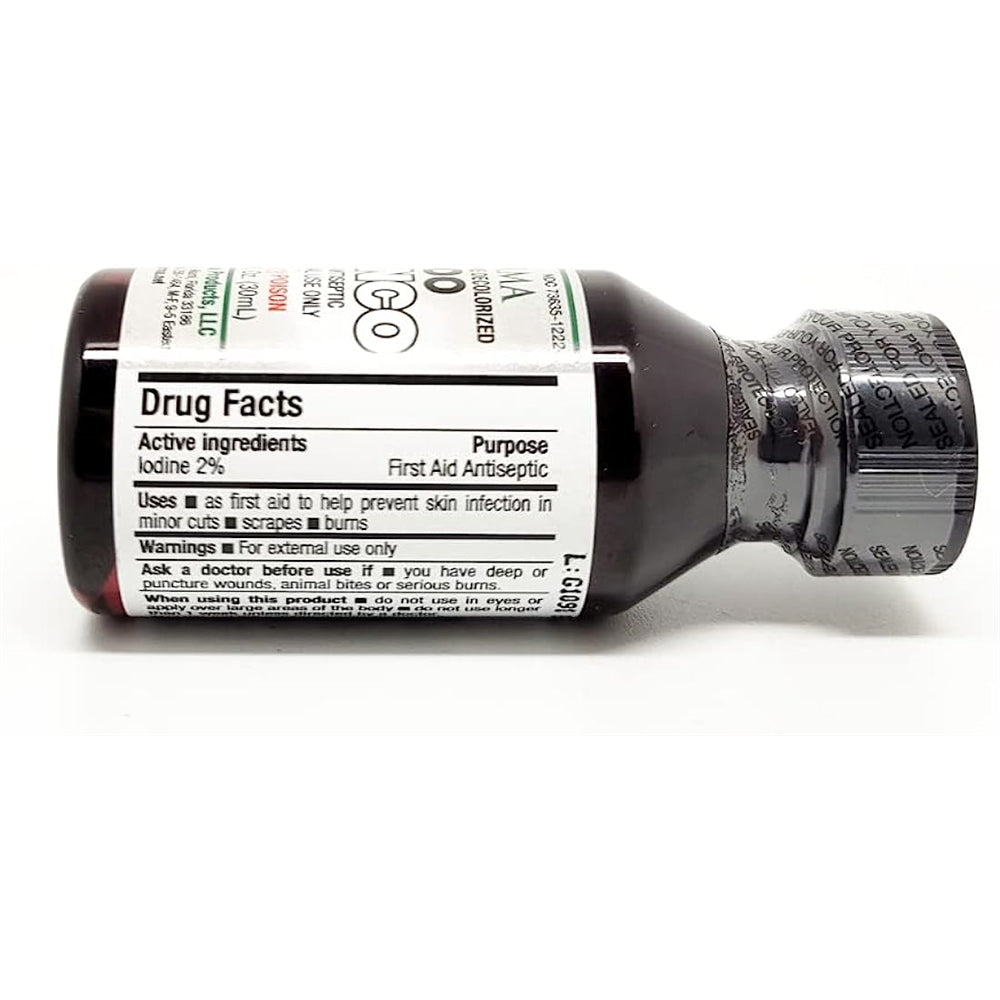 Suplementos Tintura de IODINE Descolorizado Blanco Claro