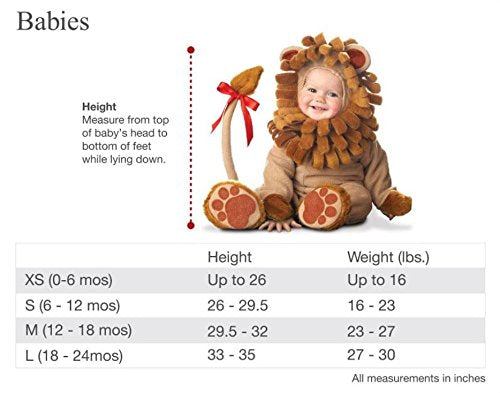 Disfraz de mono de bebé, marrón, mediano (12-18 meses)