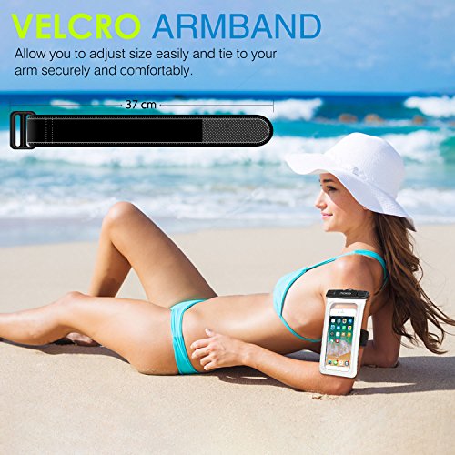 MoKo Funda flotante impermeable para teléfono, funda flotante para teléfono, bolsa seca con cordón compatible con iPhone 13/13 Pro Max/iPhone 12/12 Pro Max/11 Pro, Xr/Xs Max, 8/7/SE 3, Samsung S21/S10/S9/S8