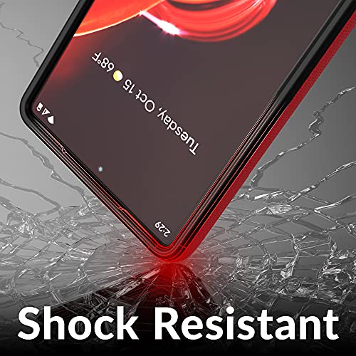 Crave Dual Guard para Google Pixel 6, funda de doble capa de protección contra golpes para Google Pixel 6 - Rojo