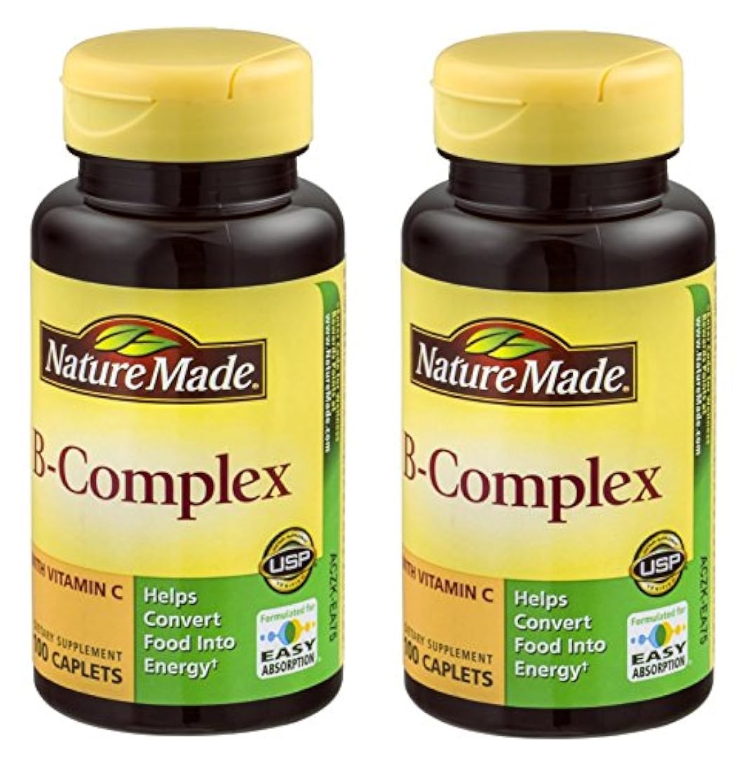 Nature Made Vitamina B-Complex cápsulas 100 cápsulas, paquete de de 2, 2