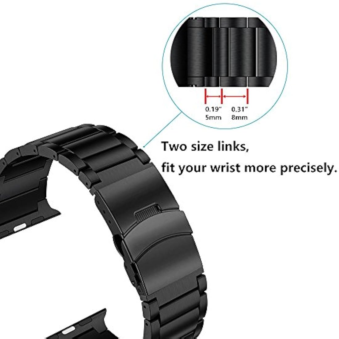 Correa de repuesto para Apple Watch de 1.732 in/1.654 in