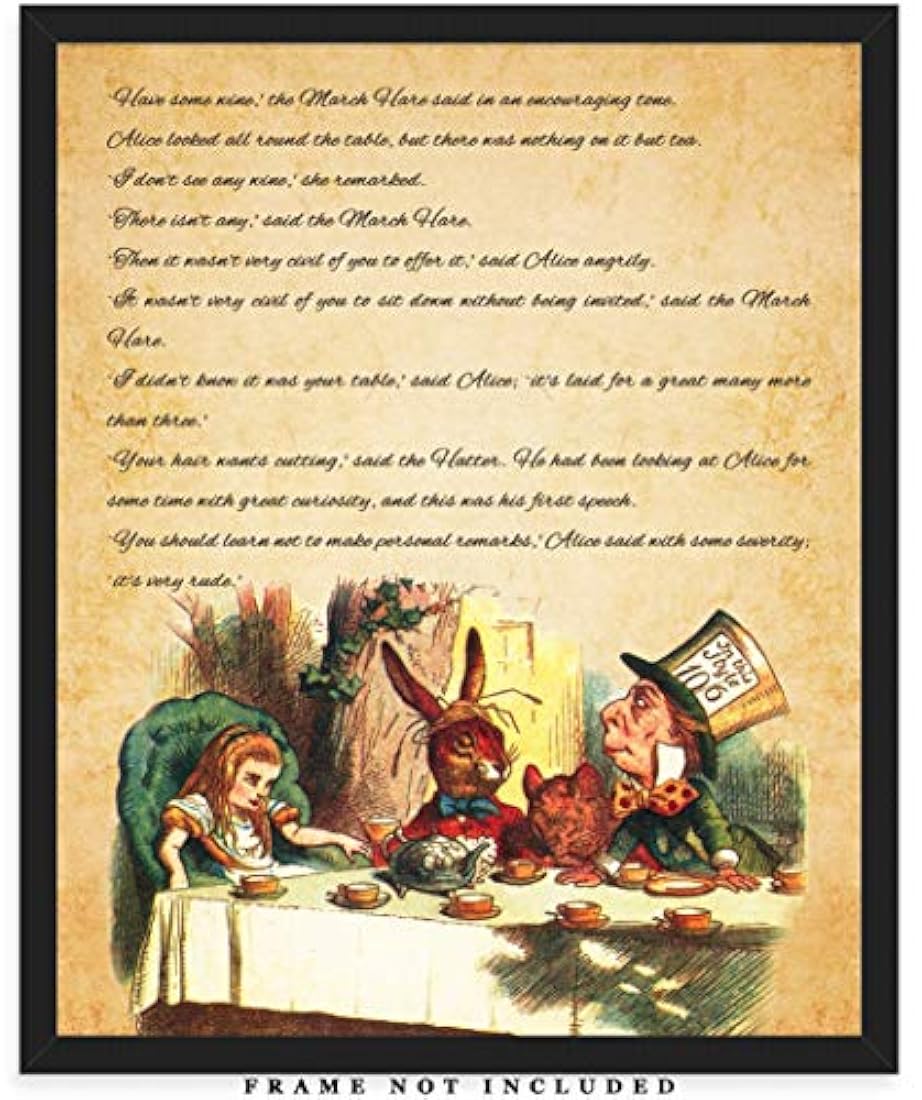 Alicia en el país de las maravillas lámina decorativa