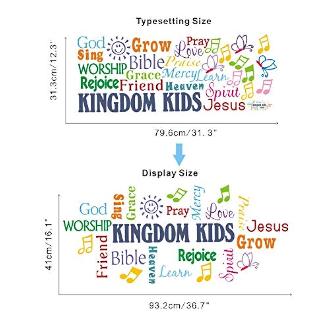 Adhesivo decorativo de pared Kingdom Kids- TOARTi