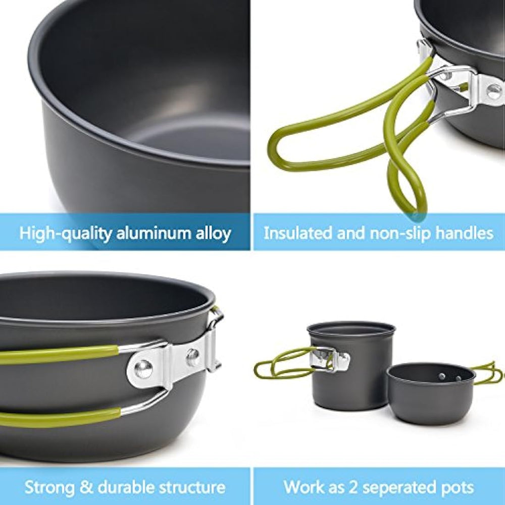 ODOLAND Camping Utensilios de cocina Estufa Carabiner